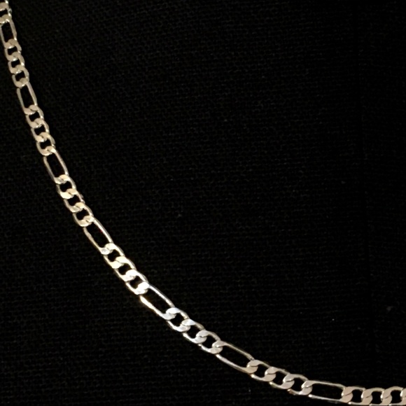 Sterling silver Fígaro chain 22" long x 3mm wide - Picture 3 of 4